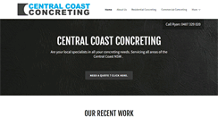 Desktop Screenshot of centralcoastconcreting.com