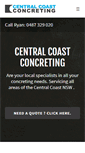 Mobile Screenshot of centralcoastconcreting.com